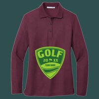 Women's Silk Touch Long Sleeve Polo Thumbnail