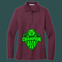 Women's Silk Touch Long Sleeve Polo Thumbnail