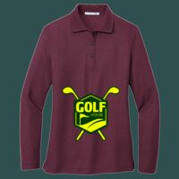 Women's Silk Touch Long Sleeve Polo Thumbnail