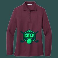Women's Silk Touch Long Sleeve Polo Thumbnail