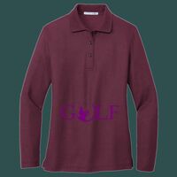 Women's Silk Touch Long Sleeve Polo Thumbnail
