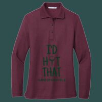 Women's Silk Touch Long Sleeve Polo Thumbnail
