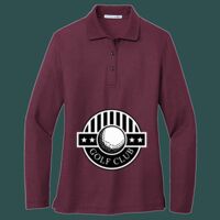 Women's Silk Touch Long Sleeve Polo Thumbnail