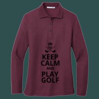 Women's Silk Touch Long Sleeve Polo Thumbnail