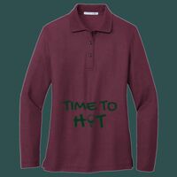 Women's Silk Touch Long Sleeve Polo Thumbnail
