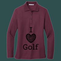 Women's Silk Touch Long Sleeve Polo Thumbnail