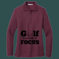 Women's Silk Touch Long Sleeve Polo Thumbnail