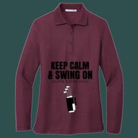Women's Silk Touch Long Sleeve Polo Thumbnail