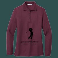 Women's Silk Touch Long Sleeve Polo Thumbnail