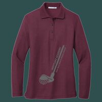 Women's Silk Touch Long Sleeve Polo Thumbnail