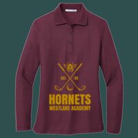Women's Silk Touch Long Sleeve Polo Thumbnail