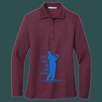 Women's Silk Touch Long Sleeve Polo Thumbnail
