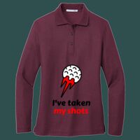 Women's Silk Touch Long Sleeve Polo Thumbnail