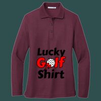 Women's Silk Touch Long Sleeve Polo Thumbnail