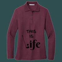 Women's Silk Touch Long Sleeve Polo Thumbnail