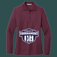 Women's Silk Touch Long Sleeve Polo Thumbnail