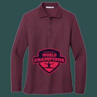 Women's Silk Touch Long Sleeve Polo Thumbnail