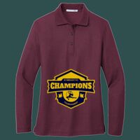 Women's Silk Touch Long Sleeve Polo Thumbnail