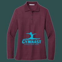 Women's Silk Touch Long Sleeve Polo Thumbnail