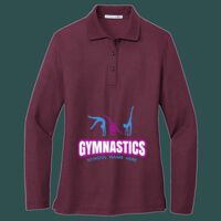 Women's Silk Touch Long Sleeve Polo Thumbnail