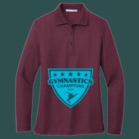 Women's Silk Touch Long Sleeve Polo Thumbnail