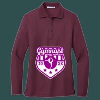 Women's Silk Touch Long Sleeve Polo Thumbnail