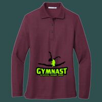 Women's Silk Touch Long Sleeve Polo Thumbnail