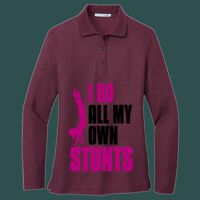 Women's Silk Touch Long Sleeve Polo Thumbnail