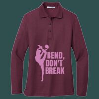 Women's Silk Touch Long Sleeve Polo Thumbnail