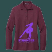 Women's Silk Touch Long Sleeve Polo Thumbnail