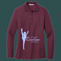 Women's Silk Touch Long Sleeve Polo Thumbnail