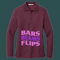 Women's Silk Touch Long Sleeve Polo Thumbnail