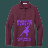 Women's Silk Touch Long Sleeve Polo Thumbnail