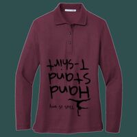 Women's Silk Touch Long Sleeve Polo Thumbnail