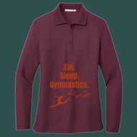Women's Silk Touch Long Sleeve Polo Thumbnail