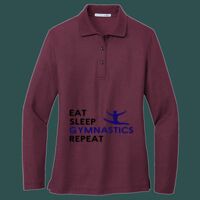 Women's Silk Touch Long Sleeve Polo Thumbnail