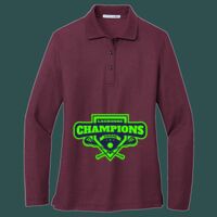Women's Silk Touch Long Sleeve Polo Thumbnail
