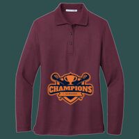 Women's Silk Touch Long Sleeve Polo Thumbnail