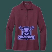 Women's Silk Touch Long Sleeve Polo Thumbnail