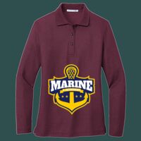 Women's Silk Touch Long Sleeve Polo Thumbnail
