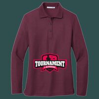 Women's Silk Touch Long Sleeve Polo Thumbnail