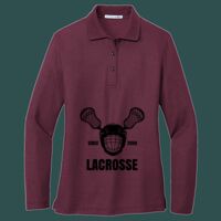 Women's Silk Touch Long Sleeve Polo Thumbnail