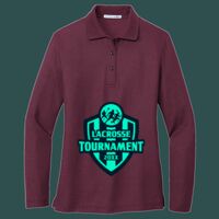 Women's Silk Touch Long Sleeve Polo Thumbnail