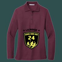 Women's Silk Touch Long Sleeve Polo Thumbnail