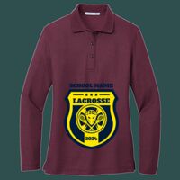 Women's Silk Touch Long Sleeve Polo Thumbnail