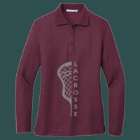 Women's Silk Touch Long Sleeve Polo Thumbnail