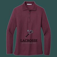 Women's Silk Touch Long Sleeve Polo Thumbnail