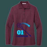 Women's Silk Touch Long Sleeve Polo Thumbnail