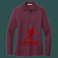 Women's Silk Touch Long Sleeve Polo Thumbnail