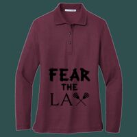 Women's Silk Touch Long Sleeve Polo Thumbnail